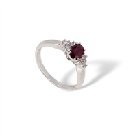 Ring Idee Preziose dal 1987 Woman in White Gold Rubino 0.52 Ct IP.AK18B/1R - IP.AK18B/1R